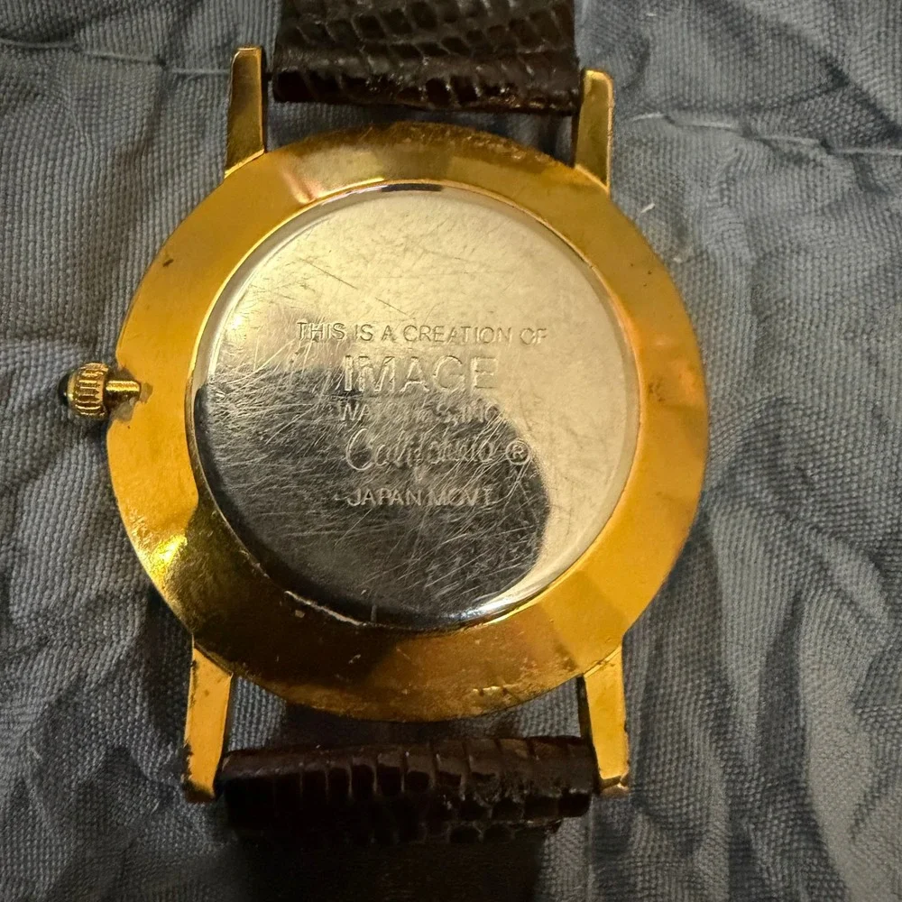 Vintage 1992 Paris Millionaire Club Watch Image Watches Japan Movt Gold Tone